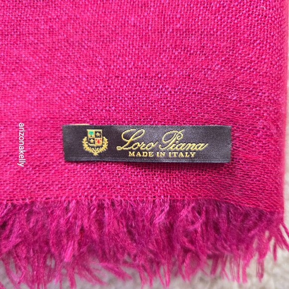 Loro Piana 70 Cashmere/30 Silk Oblong Scarf *READ* - Picture 11 of 14